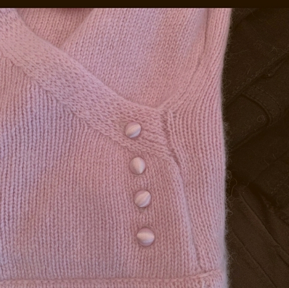 Super soft lilac purple crossover sweater - Picture 7 of 7